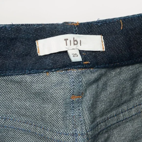 Tibi Earl Dark Denim Indigo Barrel Jeans - Picture 10 of 12